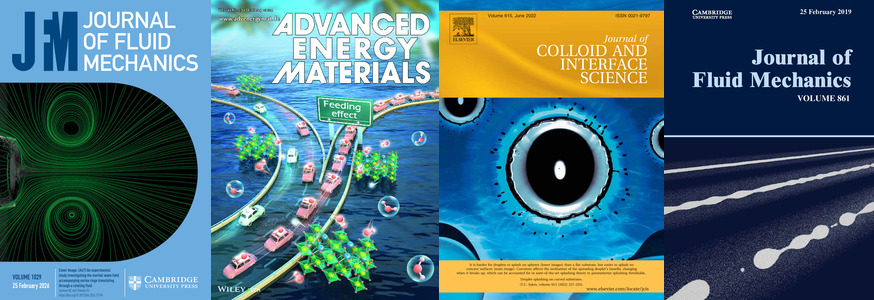 4 journal covers from Fluids & Thermal authors