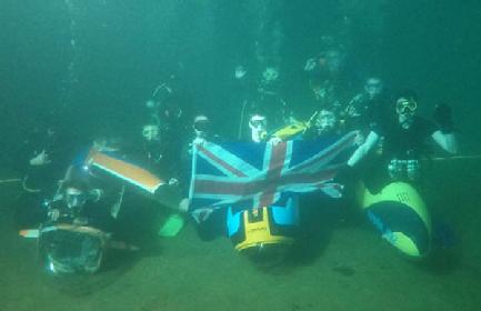 UK subs underwater