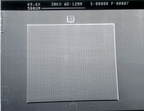 SEM image of Transducer