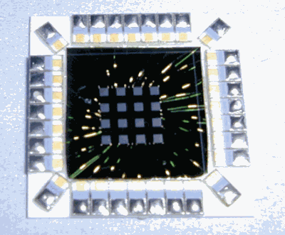 Photograph of micromachined array