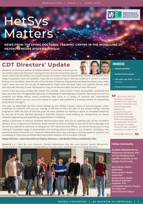 HetSys Newletter link to download