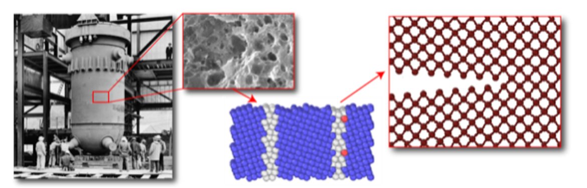 Atomistic modelling of fracture for irradiated materials
