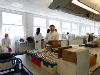 Delivering solutions and microscopes to Chemistry lab