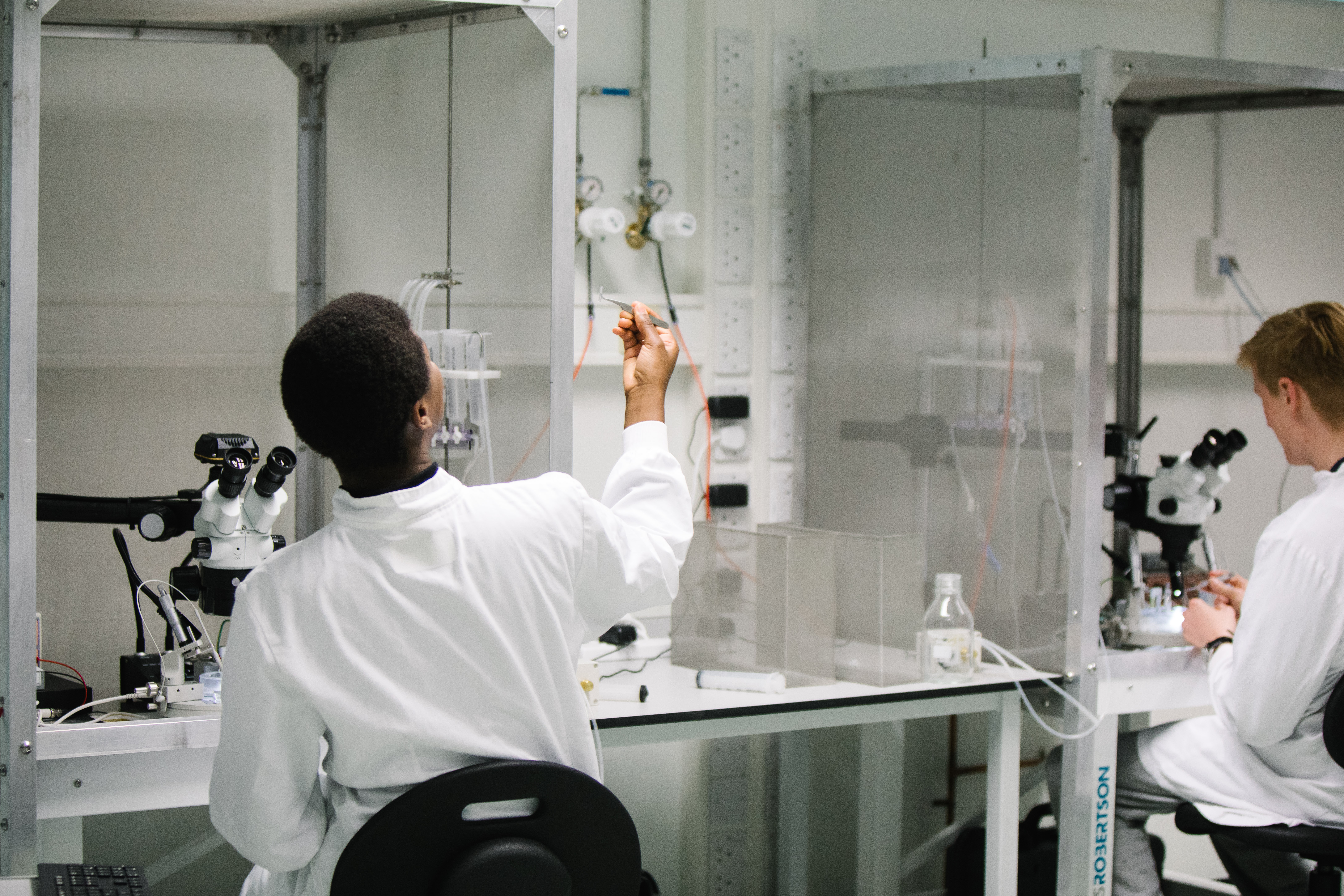 Neuro lab student