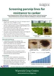 Screening Parsnip Lines for Resistance to Canker