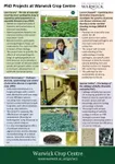 PhD Projects at Warwick Crop Centre