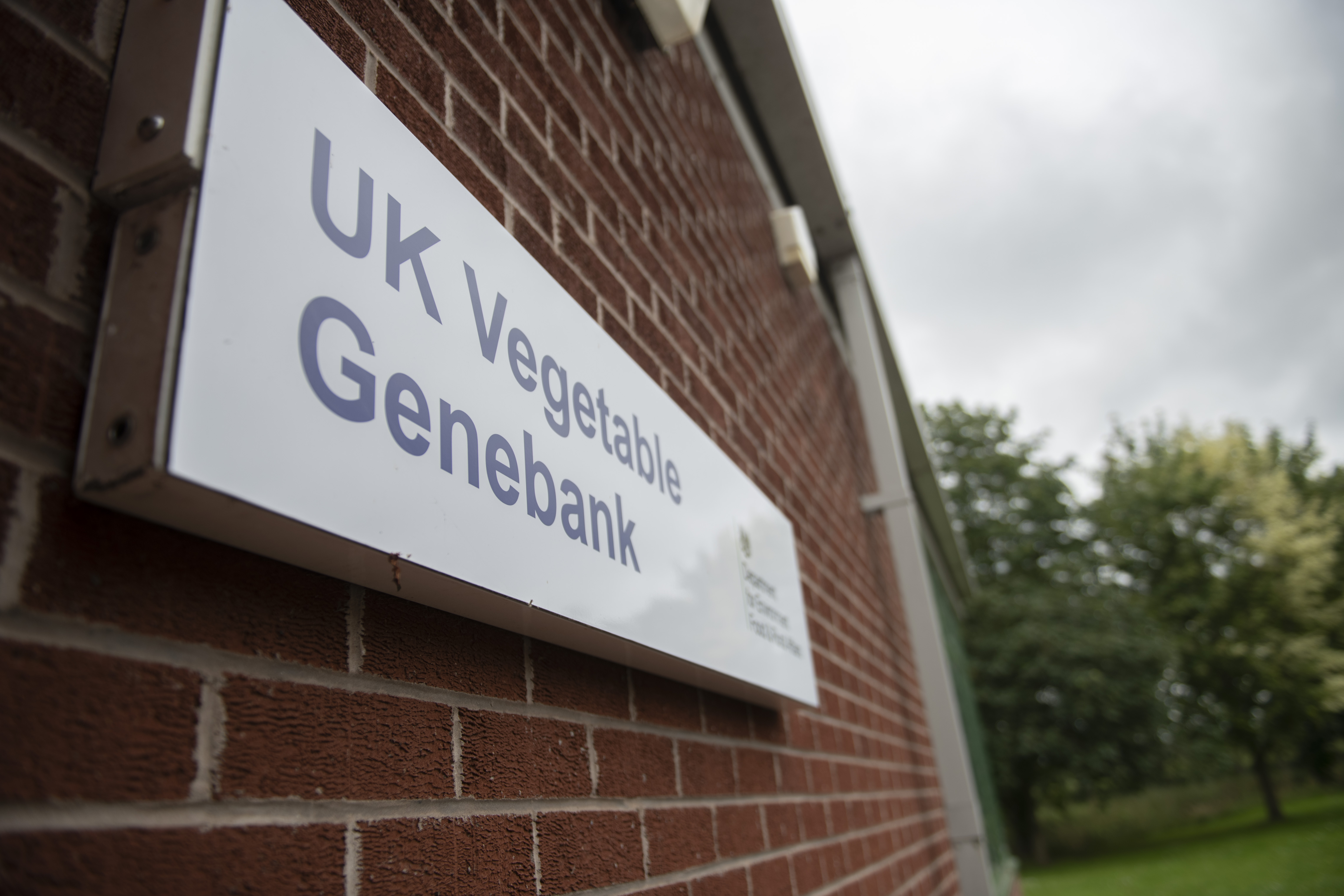 UK Vegetable Genebank sign