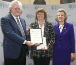 Dr Collier with RHS award