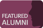 Featured alumni button and link to featured alumni page