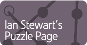 Ian Stewart's puzzle page button and link to puzzle page