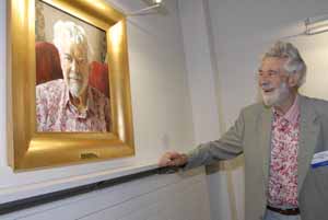 Professor Sir Christopher Zeeman and his portrait