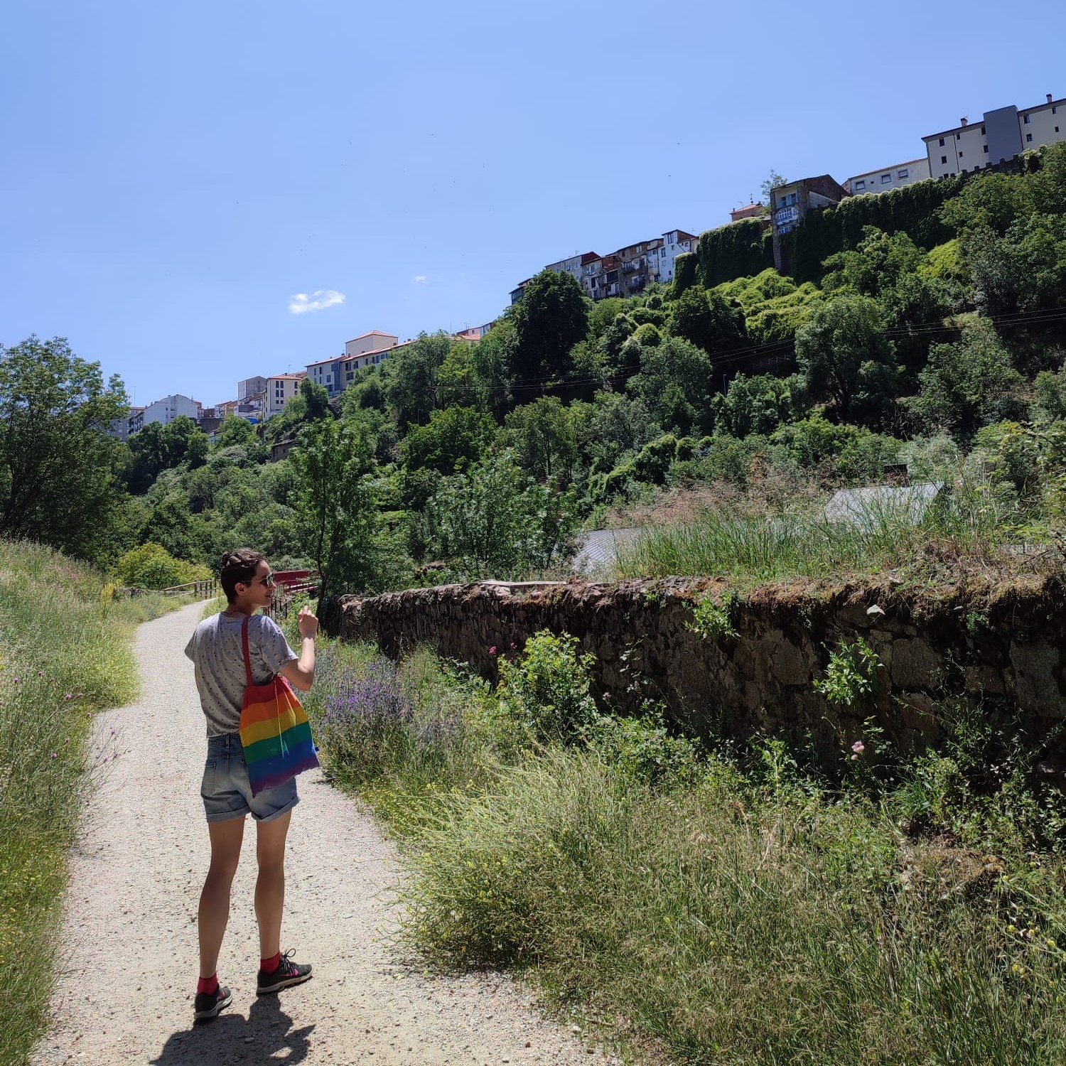 Me walking around Béjar, the place where I grew up