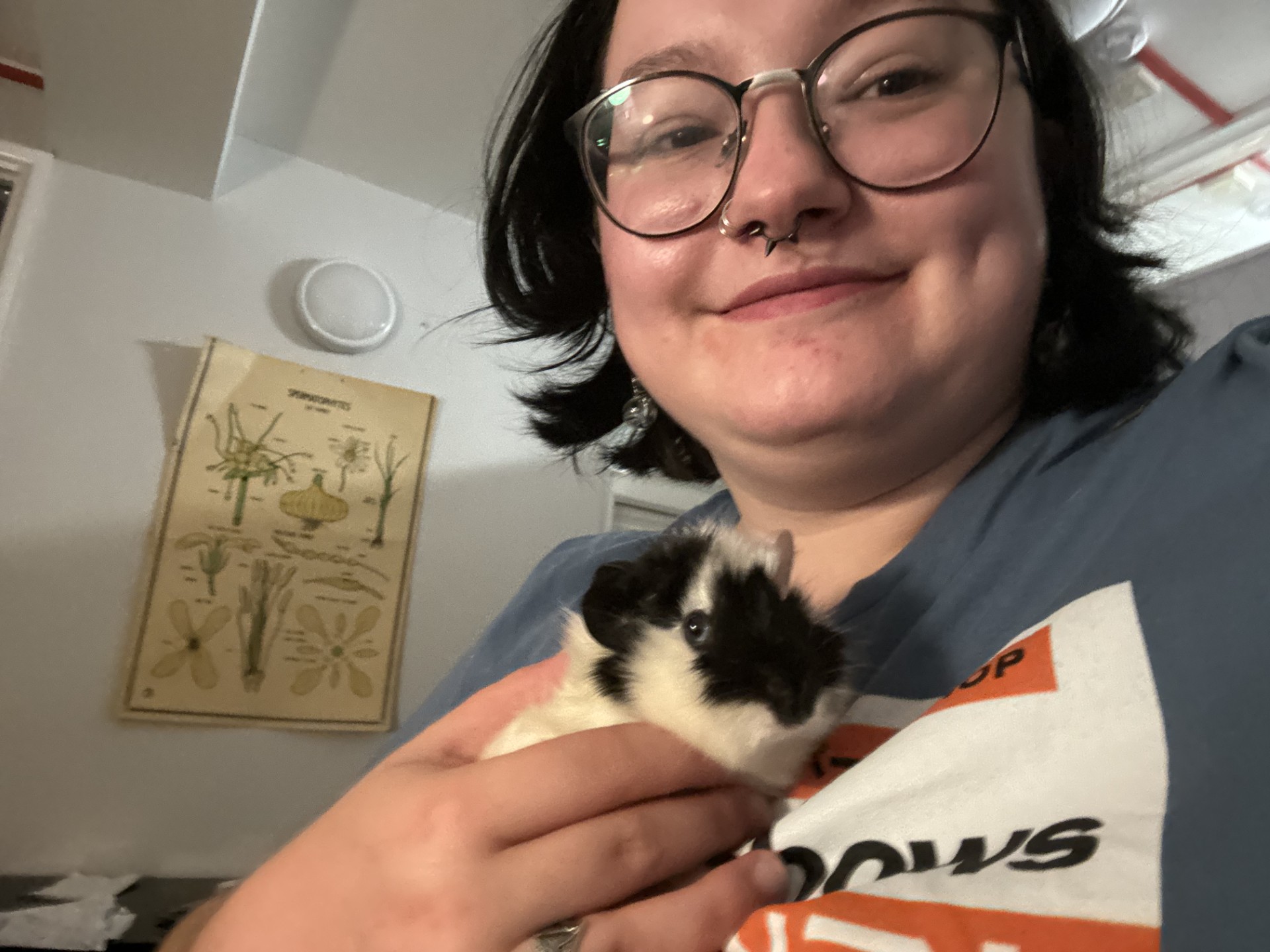 Me with one of my guinea pigs!