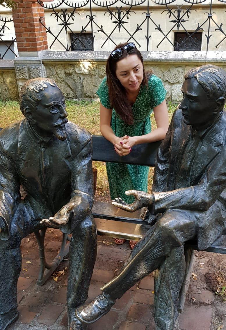 Me with Banach and Nikodym in Kraków.