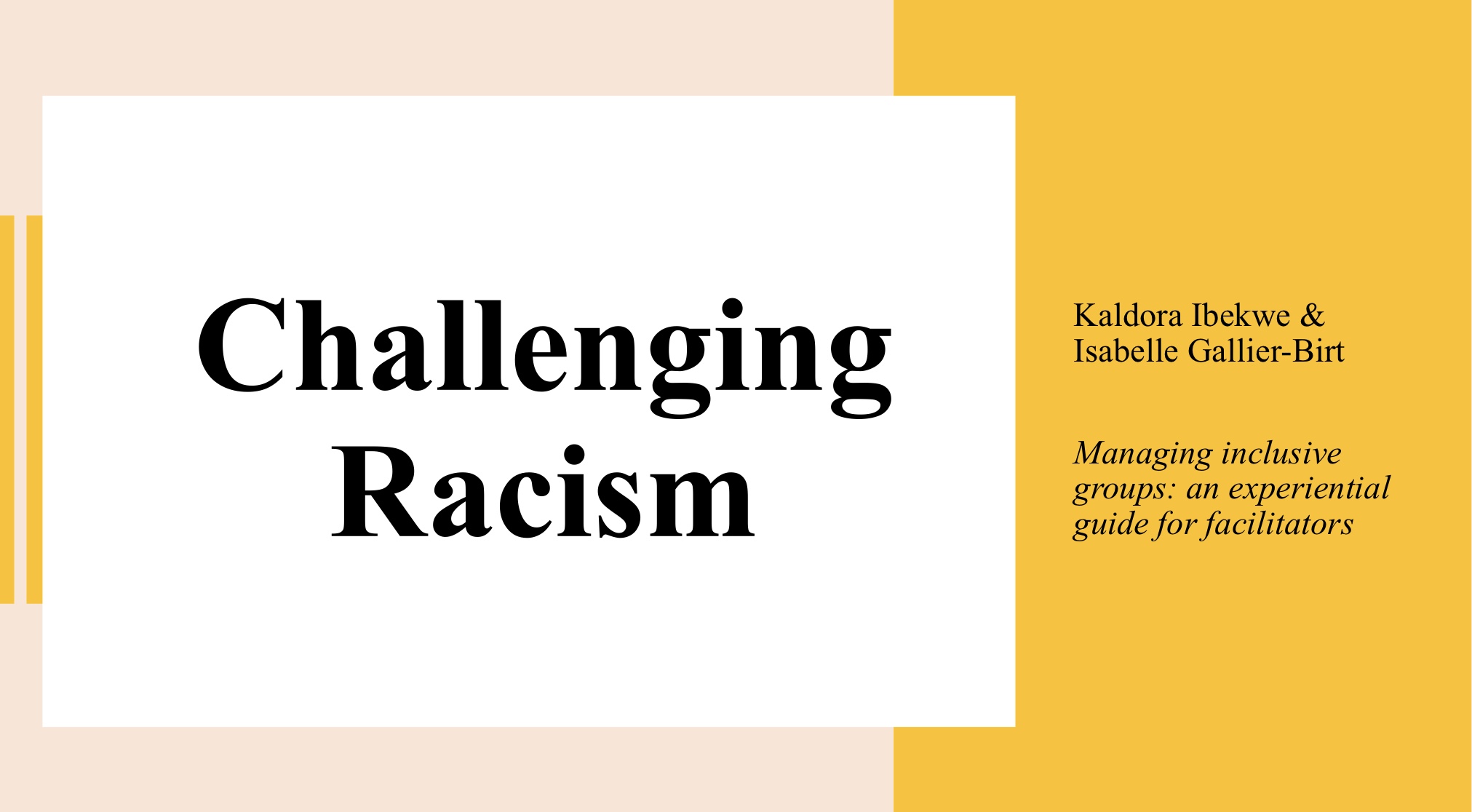 Challenging racism 