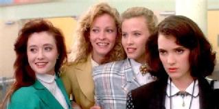 Image of four actresses in the film Heathers