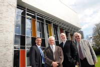 L-R Prof John Davey, Sir Paul Nurse, Prof Peter Winstanley, Prof Steve O'Rahilly