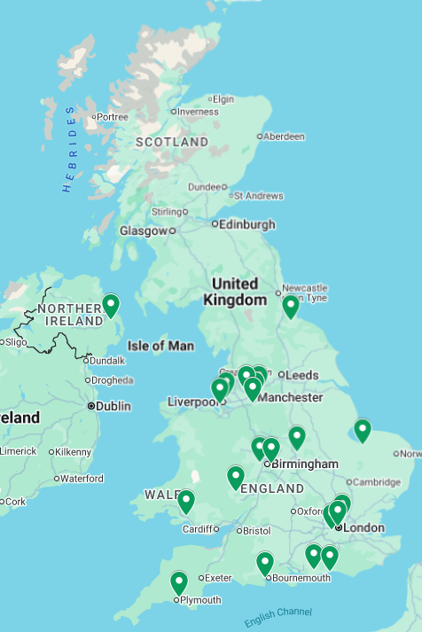 map of open sites