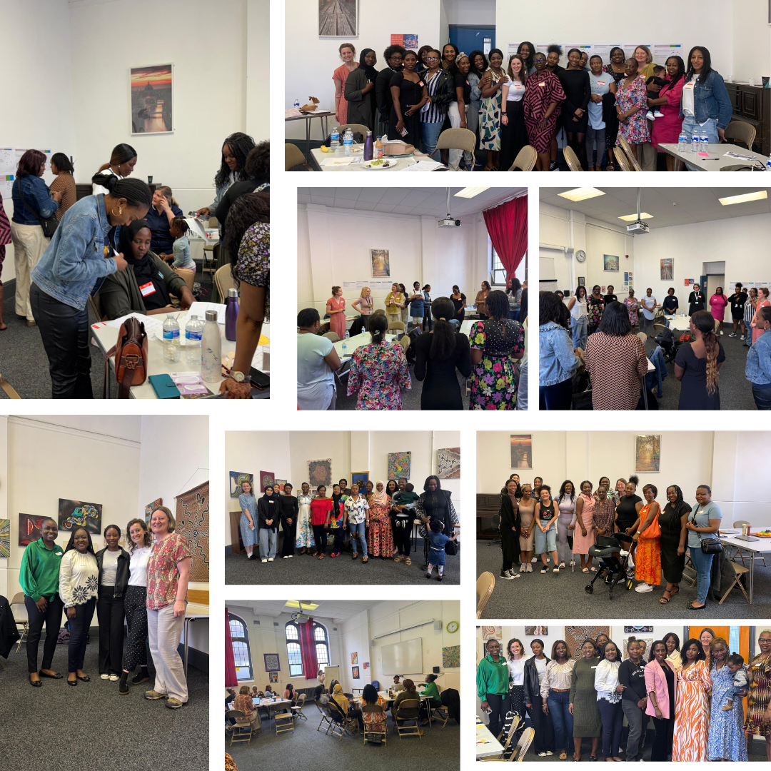 Collage of pictures from workshops 