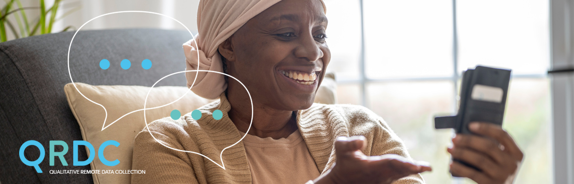 lady video conferencing