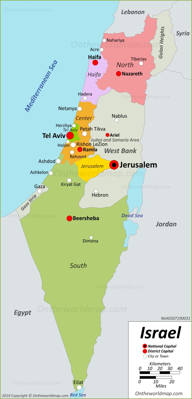 Israel map