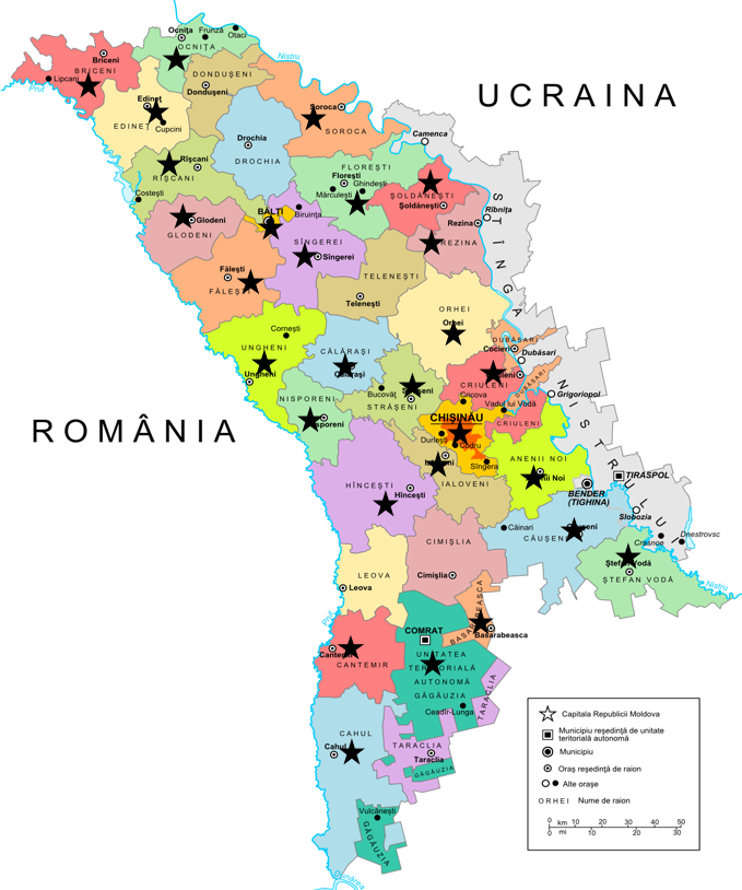 Moldova map