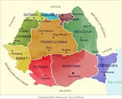 Map of Romania