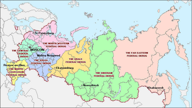Russian Federation Map