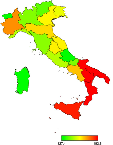 Italy salt map