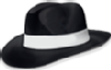small black hat