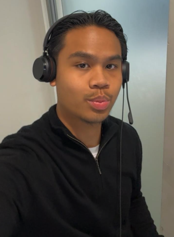 Lance during his internship