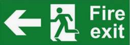 Exit sign (green running man)