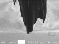 SEM of Pt tip