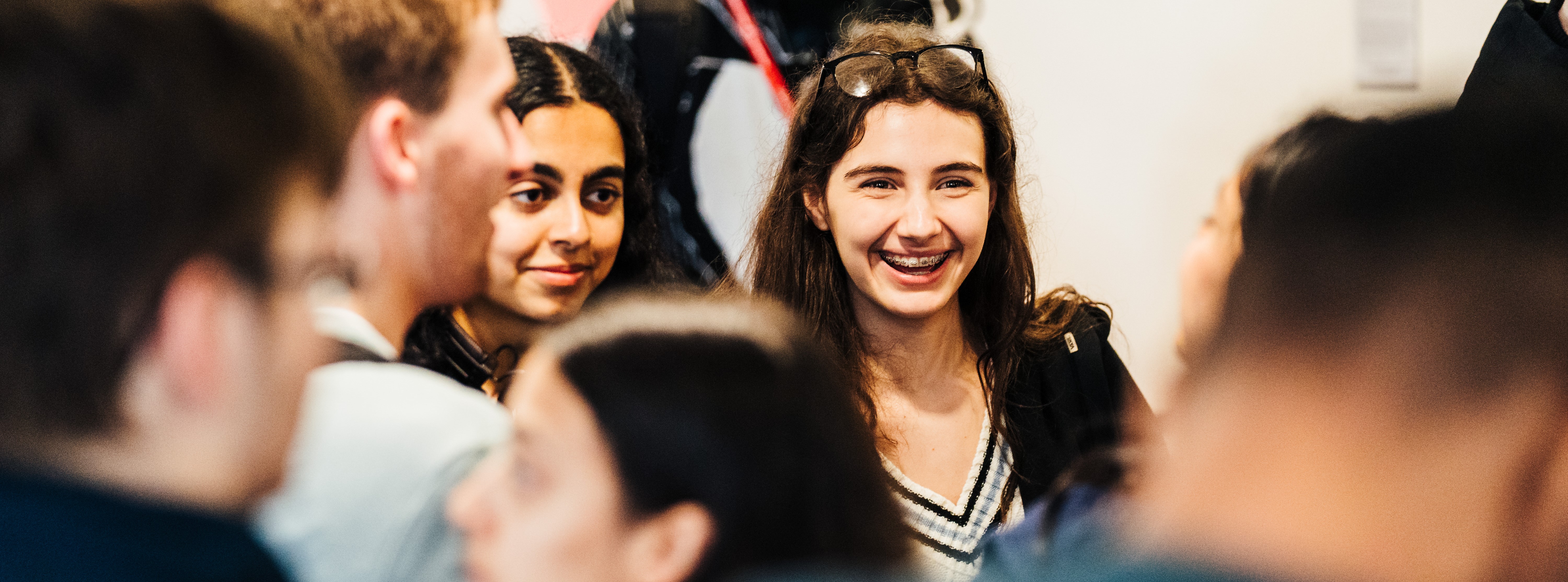 Students at an event on Physics concourse