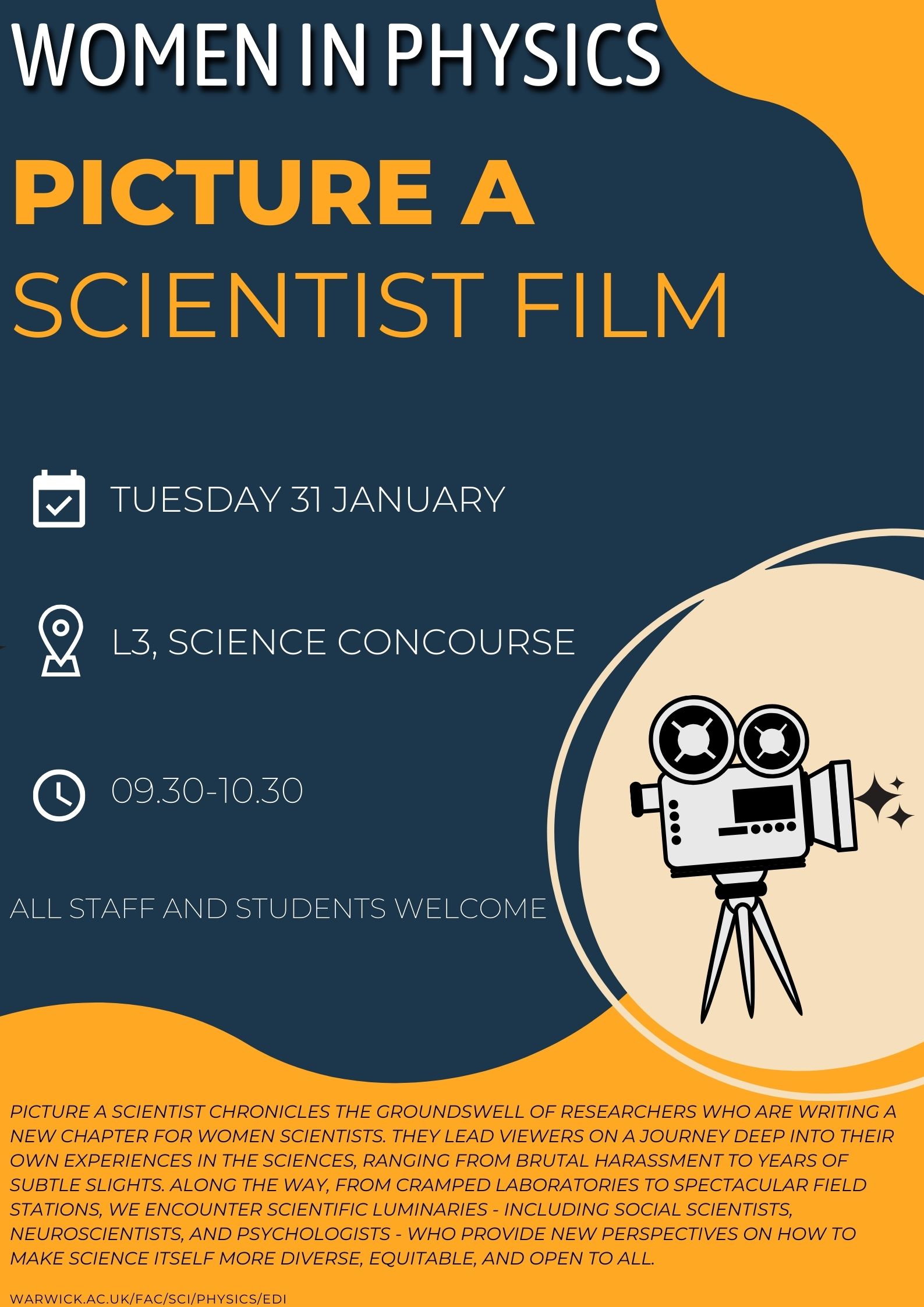 Picture a Scientist Film, Tuesday 31 January 2023