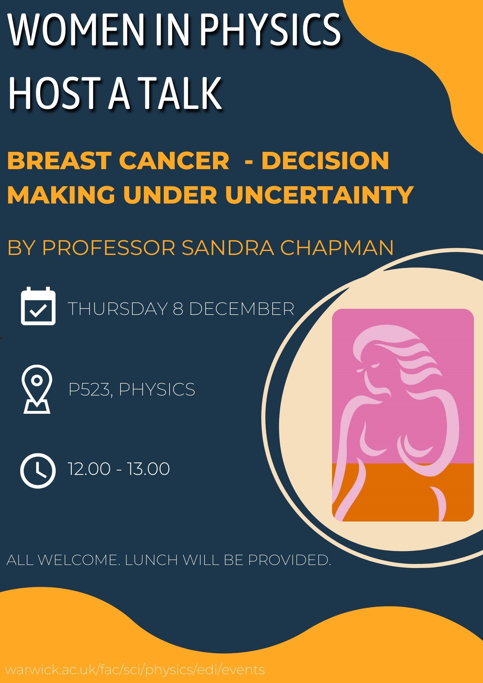 Poster for Professor Sandra Chapman talk