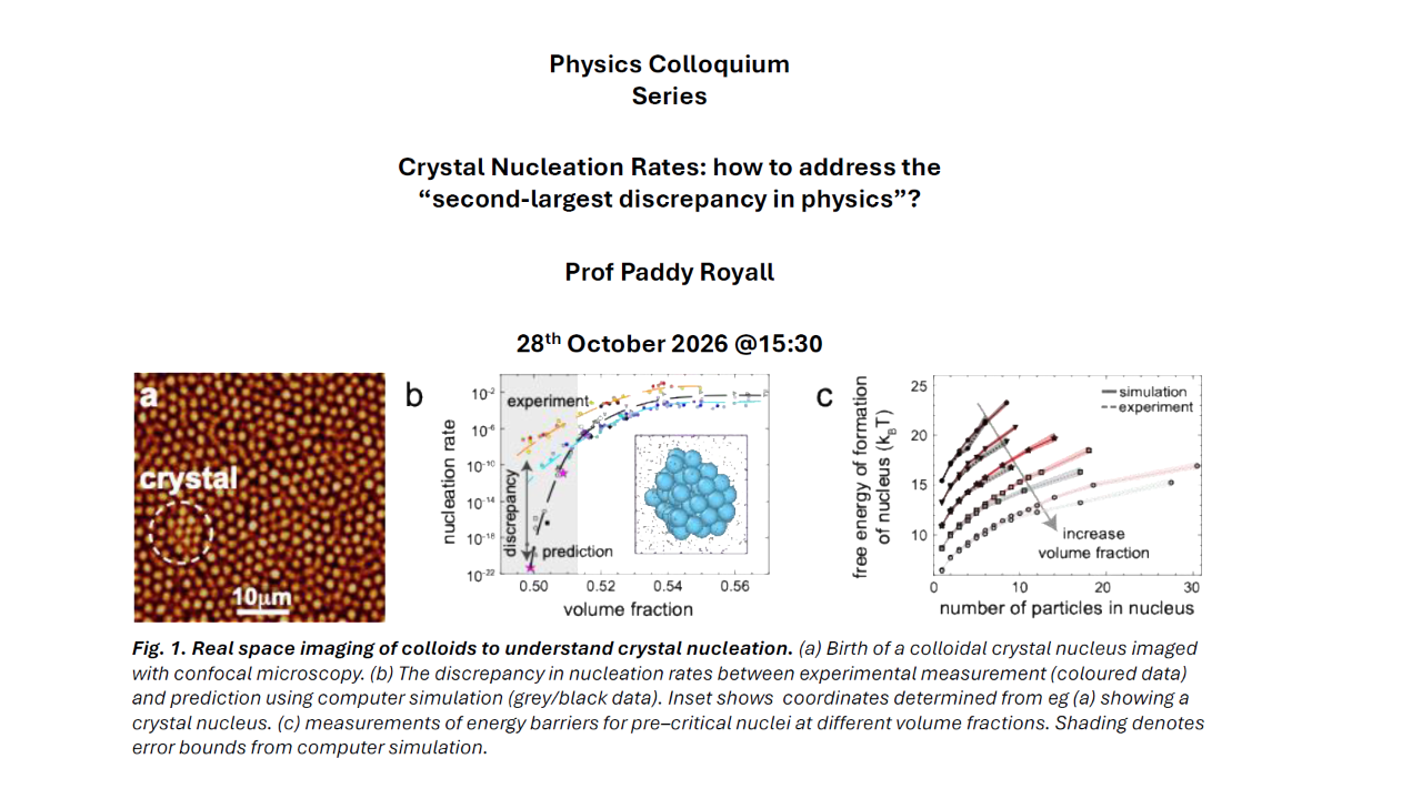 Paddy Royall Colloquium details