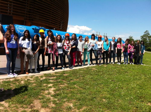Coventry and Warwickshire girls visit CERN