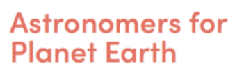 Logo of 'Astronomers for Planet Earth'