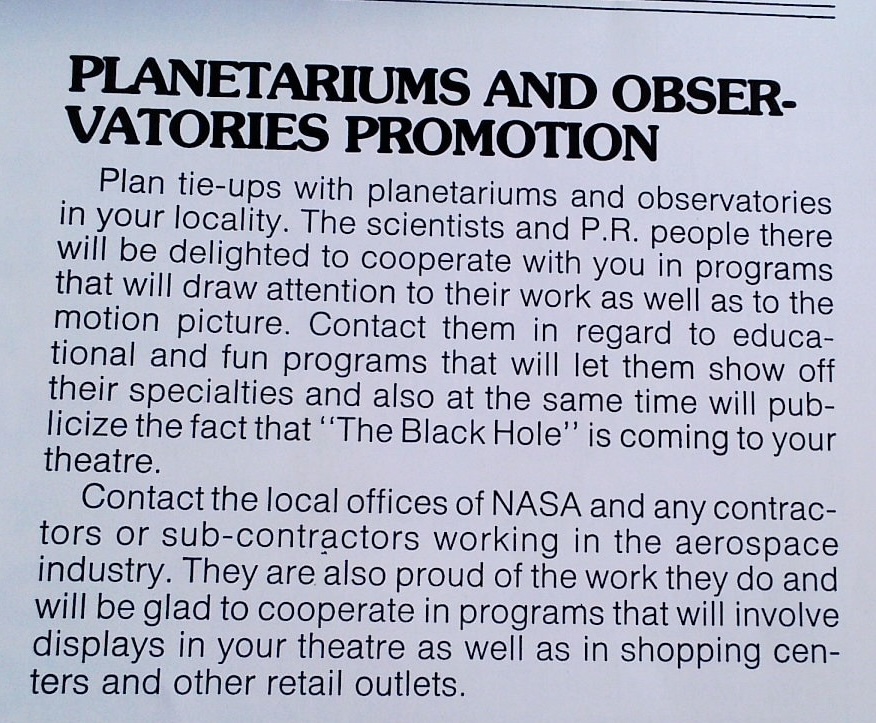 Excerpt of text about engaging with planetariums and observatories