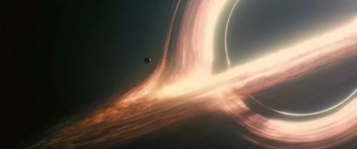 The black hole from Interstellar.  Image credit: Paramount Pictures.