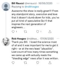 Tweet exchange between Bill Raucci and Rob Hoegee