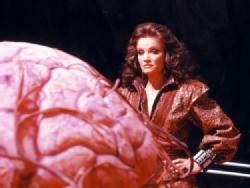 The Rani with one of her amoral experiments from Doctor Who