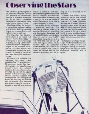 An article about the Anglo-Australian Telescope from the Doctor Who Annual 1978