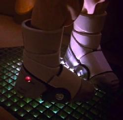 Magnetic gravity boots as seen in Star Trek