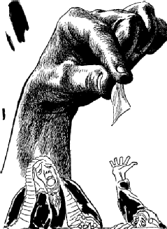 Illustration from the original publication of The Professional Approach, illustrated by Schoenherr