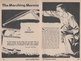 Illustration for The Marching Morons from Galaxy Magazine, April 1951