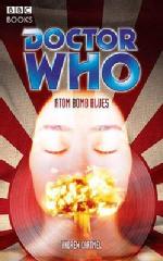 Book cover of Doctor Who novel Atom Bomb Blues