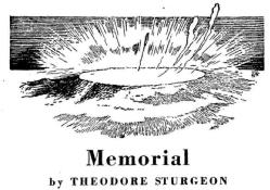 The Pit envisaged by Sturgeon's scientist in Memorial (illustration from Astounding)