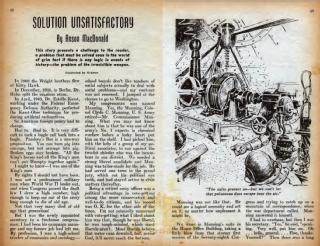 The first two pages of Solution Unsatisfactory in Astounding SF (source: InternetArchive)